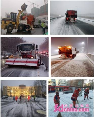 淄博 风雪中无畏逆行,战雪阻勇保出行