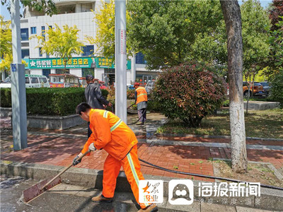 兰山区全面启动新一轮“洗城除尘”行动