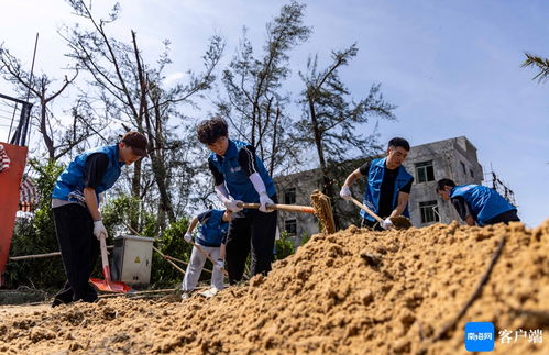 组图丨清垃圾 补渔网 海口荣山寮村积极恢复生活秩序中