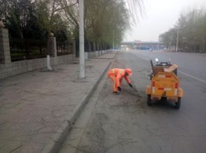 市容环卫局增强道路保洁力度 积极应对春季大风沙尘天气