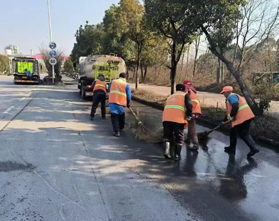 道路大清洗 洁净迎新春